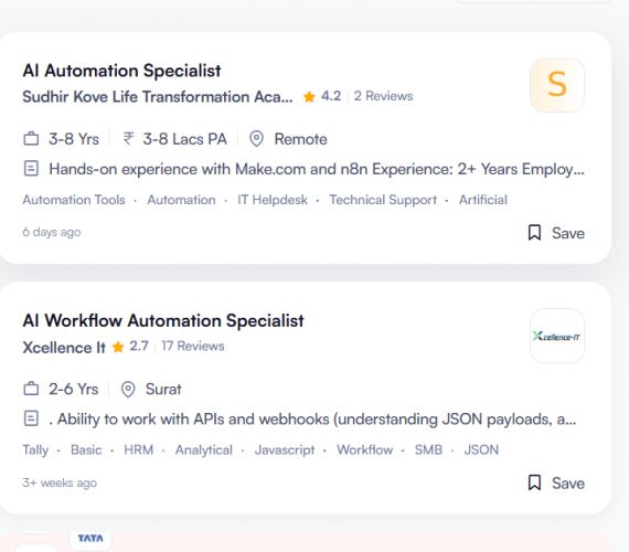 AI WhatsApp Automation internship jobs in Wollongong