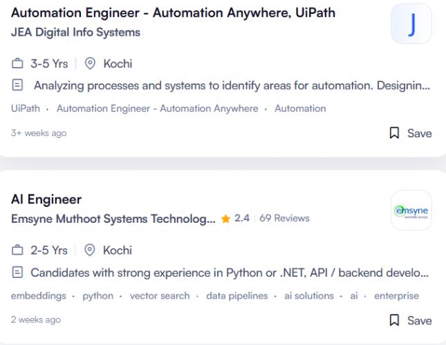 AI Workflow Automation internship jobs in Wollongong