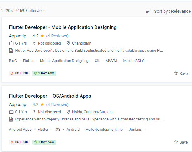 Flutter internship jobs in Sydney