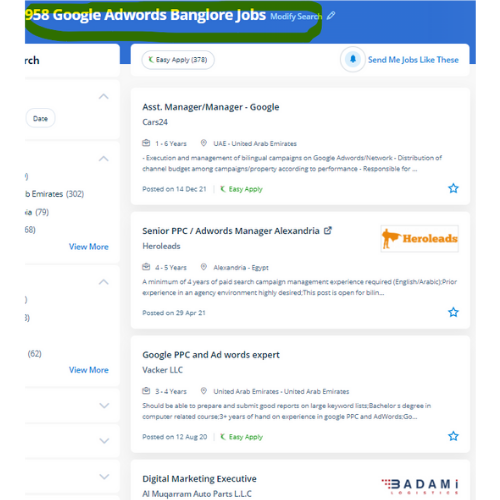 Google Adwords (PPC) internship jobs in Australia
